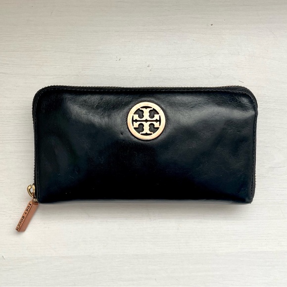 Tory Burch Black Leather Wallet - Picture 1 of 4